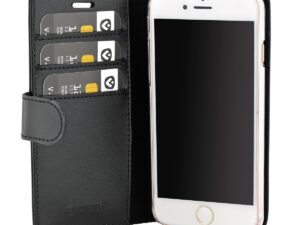 Valenta iPhone 6, 6s, 7, 8 læder Booklet cover sort